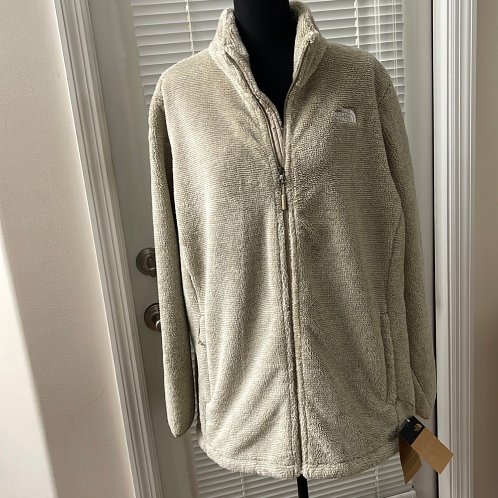 The North Face Plus Gardenia White Full Front Zip Jacket - 3X
